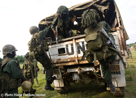 Déploiement des troupes FARDC soutenues par la Monuc