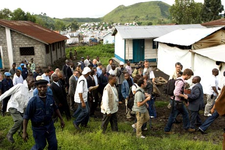 Visite de camps des déplacés