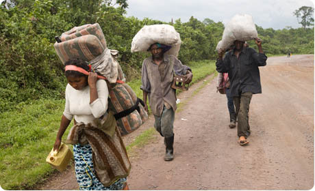 Population du Nord-Kivu fuyant l'insécurité