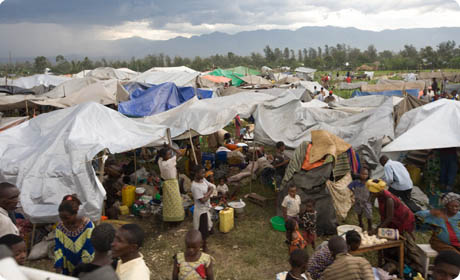 Camp des déplacés de Kiwanja