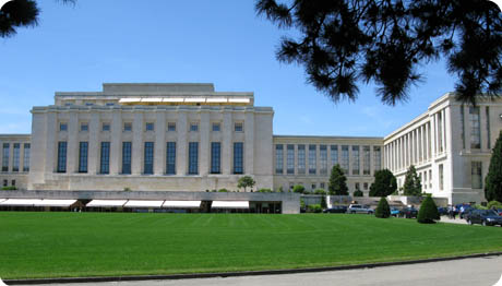 Le Palais de l'Onu à Genève