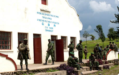 Les militaires intégrés à Rumangabo