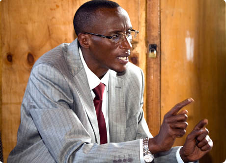 Laurent Nkunda avant son arrestation à Jomba