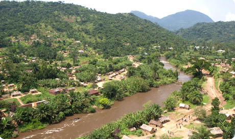 Cité de Pinga, vue aérienne
