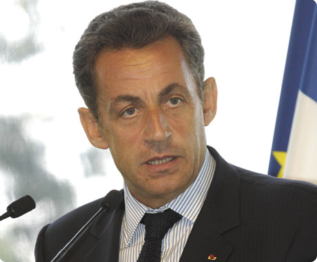 Nicolas Sarkozy, chef d'etat francais