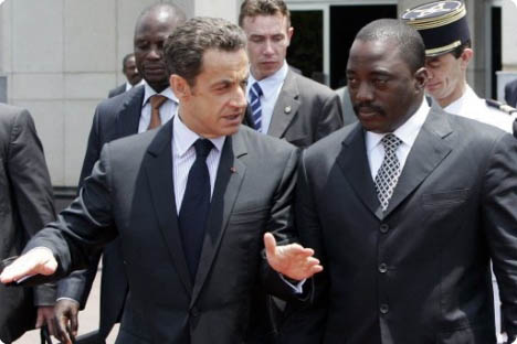 Nicolas Sarkozy et Joseph Kabila