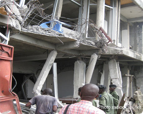 Immeuble écroulé à Bon marché