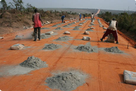 Travaux de réhabiltation de la nationale N°1
