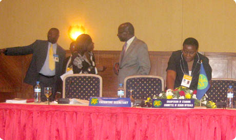 Les experts de la SADC pendant les travaux à Kinshasa