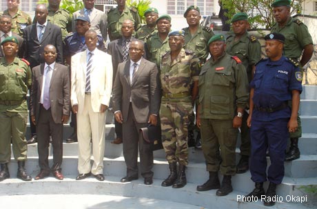 Une vue des participants à la réunion d'évavuation de Kimia II à Matadi